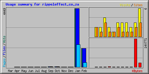 Usage summary for rippeleffect.co.za