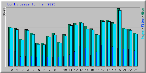 Hourly usage for May 2025